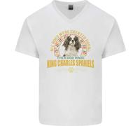 Una Maglietta In Cotone A V Per Uomo Con Cavalier King Charles Spaniel
