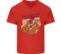 Una Maglietta In Cotone A V Per Uomo Con Pollo Allevato Su Musica Country