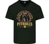 Una Maglietta In Cotone A V Per Uomo Pitbull