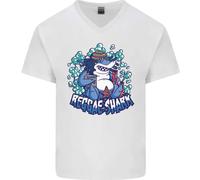 Una Maglietta In Cotone A V Per Uomo Reggae Shark