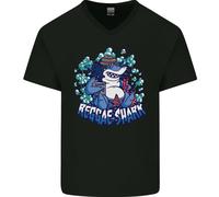 Una Maglietta In Cotone A V Per Uomo Reggae Shark