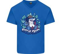 Una Maglietta In Cotone A V Reggae Shark Uomo