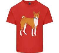 Una Maglietta In Cotone Per Uomo Basenji Hunting Dog