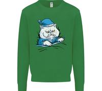 Una Maglietta Per Bambini Con Gatto Nel Letto Sotto Il Duvet