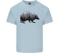 Una Maglietta Per Bambini Con Riccio Che Rappresenta Una Foresta