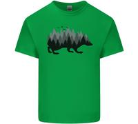 Una Maglietta Per Bambini Con Riccio Che Rappresenta Una Foresta