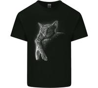 Una Maglietta Per Bambini Con Un Gatto Che Dorme Sulla Luna