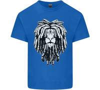 Una Maglietta Per Bambini Con Un Leone Rasta E Dreadlocks Giamaica Reggae
