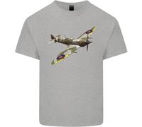 Una Maglietta Per Bambini Supermarine Spitfire Fying Solo Ragazzi E Ragazze