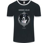 Una Maglietta Ringer Border Collie Uomo FotL