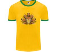 Una Maglietta Ringer Con Sette Code Di Un Fox Trippy Uomo FotL