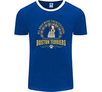 Una Maglietta Ringer Per Uomo Boston Terrier FotL