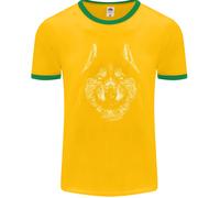 Una Maglietta Ringer Uomo Siberian Husky FotL