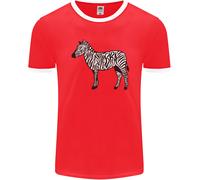 Una Maglietta Ringer Uomo Zebra FotL