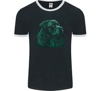 Una Maglietta Ringer Verde Cane Corso Uomo FotL