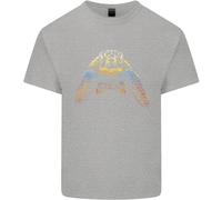 Una Maglietta T-Shirt Cotone Colorata Con Tartaruga Animali Ecologia Oceano Uomo