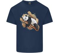 Una Maglietta T-Shirt In Cotone Per Uomo Con Orso Panda Che Dorme