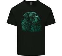 Una Maglietta T-Shirt In Cotone Verde Cane Corso Uomo