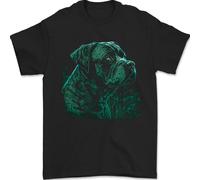 Una Maglietta Uomo Cane Corso Verde 100% Cotone