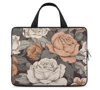 Una mano disegnato pittura Laptop Sleeve Ultra-sottile, impermeabile, borsa protettiva portatile del computer con cinghia da polso, Stile, 10inch