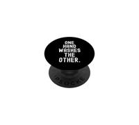 una mano lava l'altra Saggezza Inspirational Uomini Donne PopSockets PopGrip Adesivo