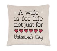 Una Moglie Is For Life Non Just Per Valentines Giorno Cuscino Cover Funny Love