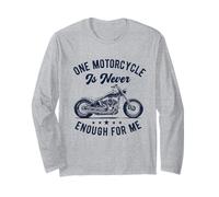 Una Moto è mai Abbastanza Divertente Moto Motociclista Uomo Maglia a Manica