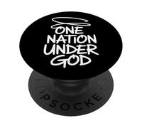 Una nazione sotto Dio - Patriottico Cristiano Graffiti Art PopSockets PopGrip Adesivo