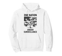Una Nazione sotto sorveglianza 1984 Stato di Polizia Nessuna Privacy Felpa con Cappuccio