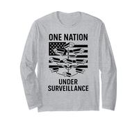 Una Nazione sotto sorveglianza 1984 Stato di Polizia Nessuna Privacy Maglia a Manica