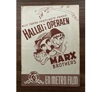 Una notte all'opera Groucho Marx, programma cinematografico danese Chico Marx...