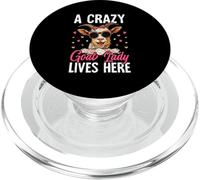 Una pazza signora capra vive qui PopSockets PopGrip per MagSafe