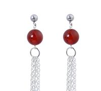 Una persona sotto il cielo Chen, stesso stile di orecchini lunghi a nappa rossa, orecchini per le orecchie, accessori per cosplay.
