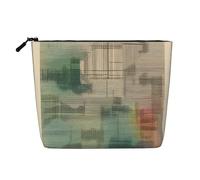 una pochette per il trucco Melodic Tunes monostrato effetto lino con cerniera che assicura le tue esigenze quotidiane o di viaggio