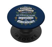 Una Poliziotta Straordinaria Regali Giuramento Polizia Donna PopSockets PopGrip Intercambiabile
