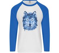 Una Polygon Wolf Uomo L/S Maglietta Da Baseball