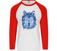 Una Polygon Wolf Uomo L/S Maglietta Da Baseball
