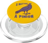 Una questione di pignone divertente corvo gioco di parole amante degli uccelli PopSockets PopGrip per MagSafe