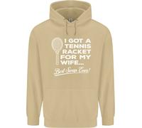 Una Racchetta Da Tennis Per Mia Moglie Miglior Scambio Di Sempre Uomo Hoodie