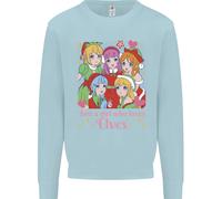 Una Ragazza Che Ama Gli Elfi Natale Anime Xmas Uomo Felpa Maglione
