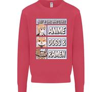 Una Ragazza Che Ama I Cani Anime E Il Ramen Uomo Felpa Maglione