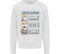 Una Ragazza Che Ama I Cani Anime E Il Ramen Uomo Felpa Maglione