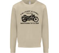 Una Ragazza Che Ama Le Moto Felpa Uomo