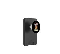 Una ragazza e i suoi animali vivono in pace carino zookeeper PopSockets PopWallet per MagSafe