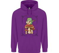 Una Rana Che Suona La Chitarra Su Un Toadstool Felpa Uomo