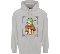 Una Rana Che Suona La Chitarra Su Un Toadstool Felpa Uomo