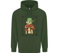 Una Rana Che Suona La Chitarra Su Un Toadstool Felpa Uomo