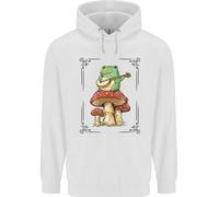 Una Rana Che Suona La Chitarra Su Un Toadstool Felpa Uomo