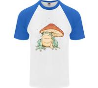 Una Rana Sotto Un Ombrello A Funghetto Toad Uomo T-Shirt S/S Da Baseball