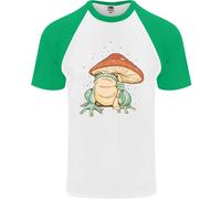 Una Rana Sotto Un Ombrello A Funghetto Toad Uomo T-Shirt S/S Da Baseball